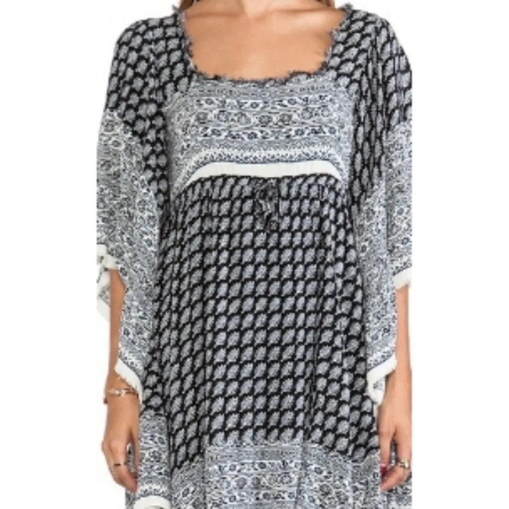 Free People Heart of Gold Mini Dress Bohemian Festival Boho Floral - Picture 6 of 15